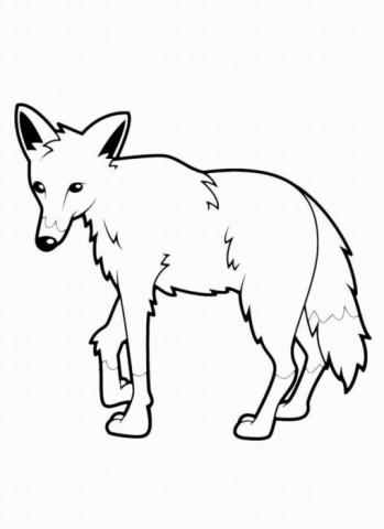 Раскраска "Волк"