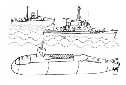 Военные раскраски лодки