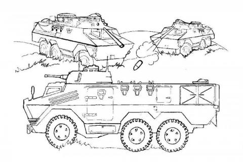Военные раскраски танк