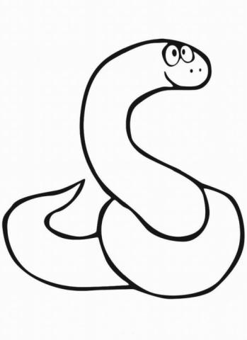 Раскраска "Змея"