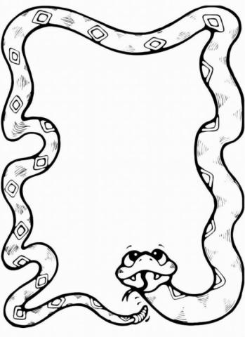 Раскраска "Змея"