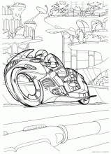 Раскраска Прототип мотоцикла
