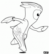 Раскраска Мандевиль в конкурсе Олимпийских игр 