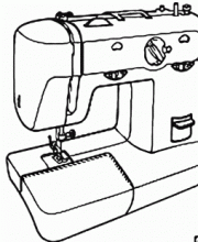 Раскраска инструменты швейная машина