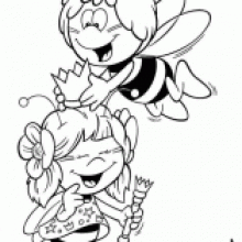 Раскраска Пчелка Майя
